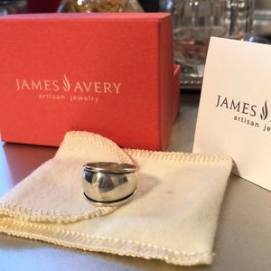 James Avery tapered dome signet ring